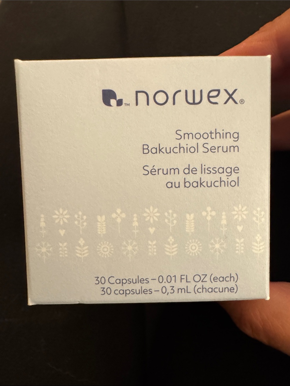 Norwex Smoothing Bakuchiol Serum new in Box - 30 capsules
